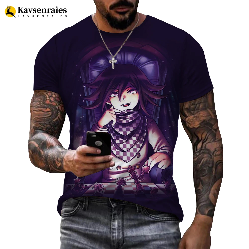 New Danganronpa V3: Minna No Koroshiai Shingakki Kokichi Ouma 3D Print ChildrenT-shirt Boy/Girl Kids Short Sleeve T Shirt 6XL