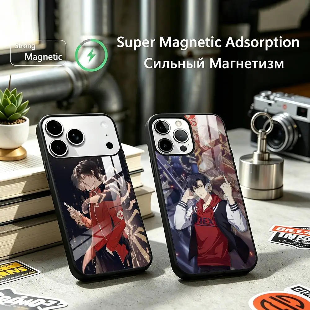 Anime Ye Xiu King A-Avatar Phone Case For iPhone17,16,15,14,13,12 Plus,Pro Supports Magnetic Wireless Charging
