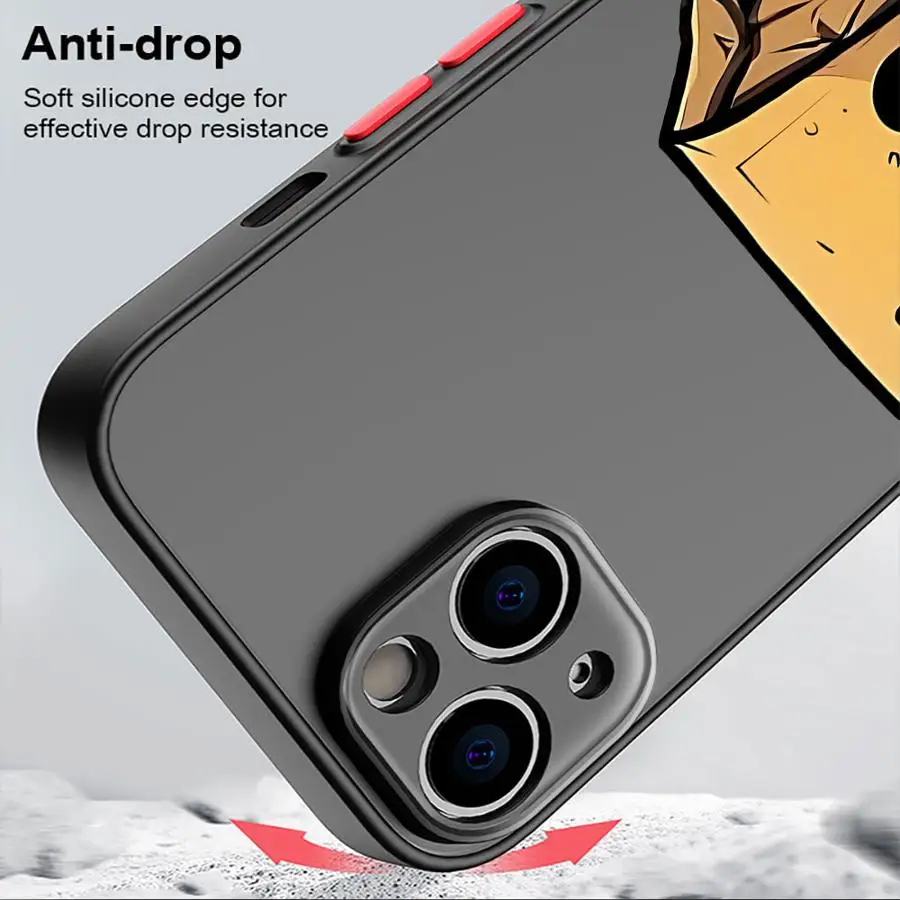 حافظة لهاتف أبل آيفون 15 16 17 14Plus 13 Mini XS Max 12 13 11 Pro Max 7 8 نمط رجل ورقي كرتوني