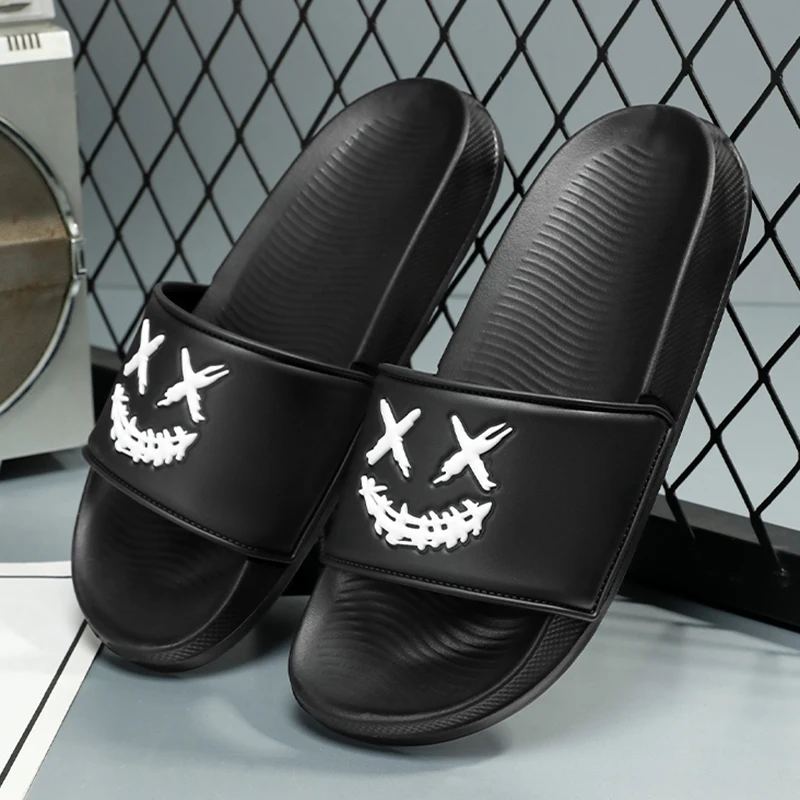 

Мужские тапочки-слайды из ЭВА, бесшумные, мягкие, для улицы и пляжа, нескользящие, с толстой подошвой, мужская обувь