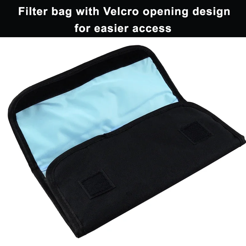 Lightdow Lens Filter Bag Foldable Lens Pouch 3 4 6 10 12 Pocket for Close Up CPL ND Filter Wallet Lens Adapter Ring Storage Case