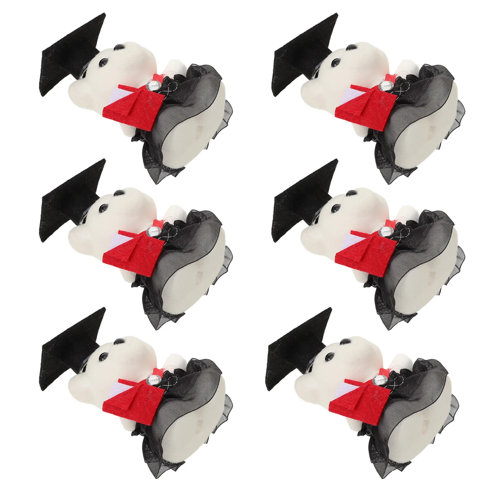 

10pcs Doctoral Bear Bouquet Materials Graduation Season Decoration Set Small Compact Practical Gift Box Bag Party Decor