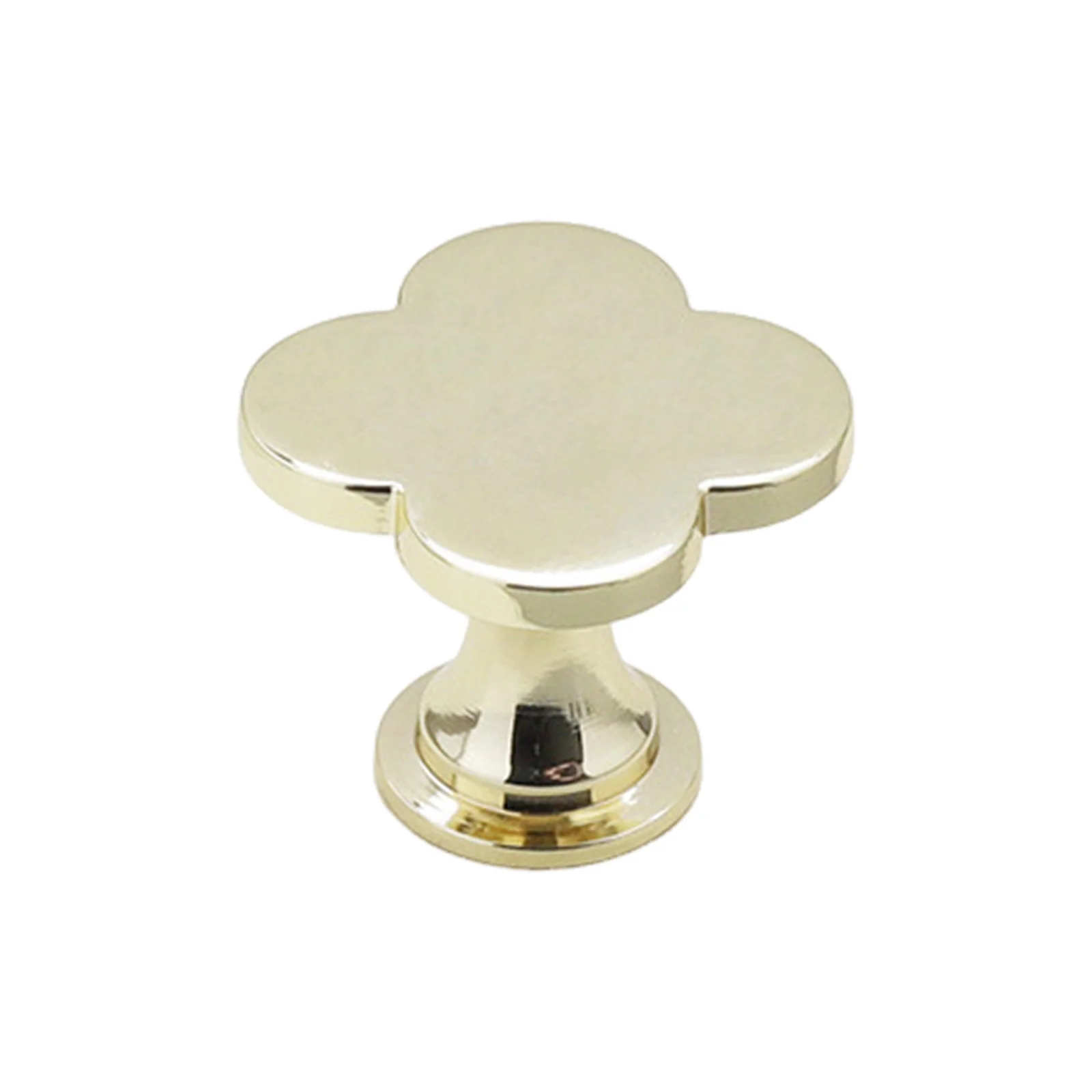 Cabinet Knob Single Hole Zinc Alloy Clover Handle for Kitchen Cupboard Wardrobe Drawer Pulls Modern Home Decor Durable