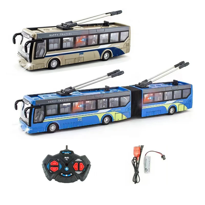 

1/48 RC Bus 4CH Electric remote control vehicle Model Tour sightseeing bus simulation school toy car gift for children