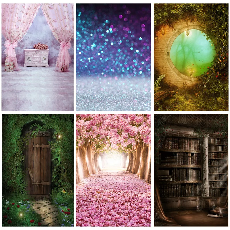 

SHUOZHIKE Art Fabric Photography Backdrops Props Flower Board Landscape Children's Birthday Photo Studio Background ZHDT-17