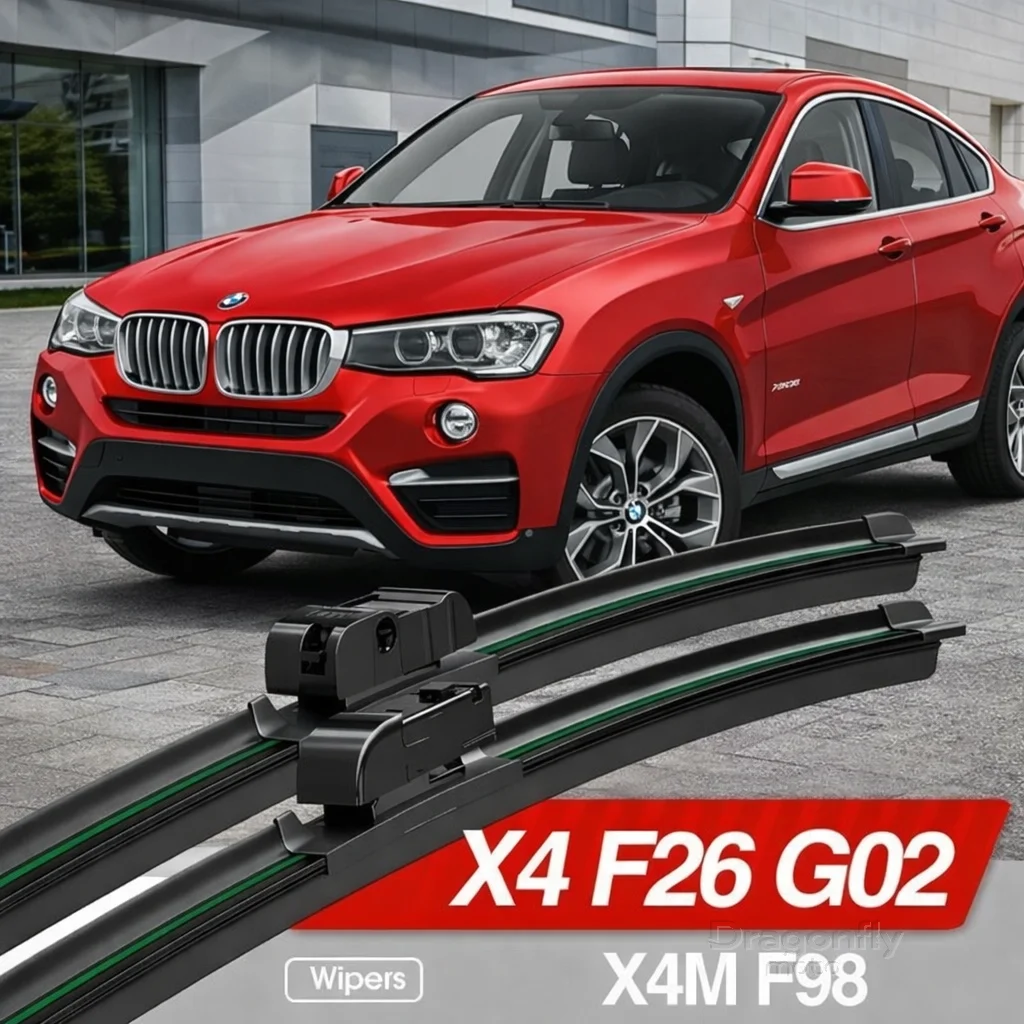 

Front Windshield Wiper Blades 2pcs Windscreen Window Accessories 2015 2017 2018 2020 2022 For BMW X4 F26 G02 X4M F98 2014-2023