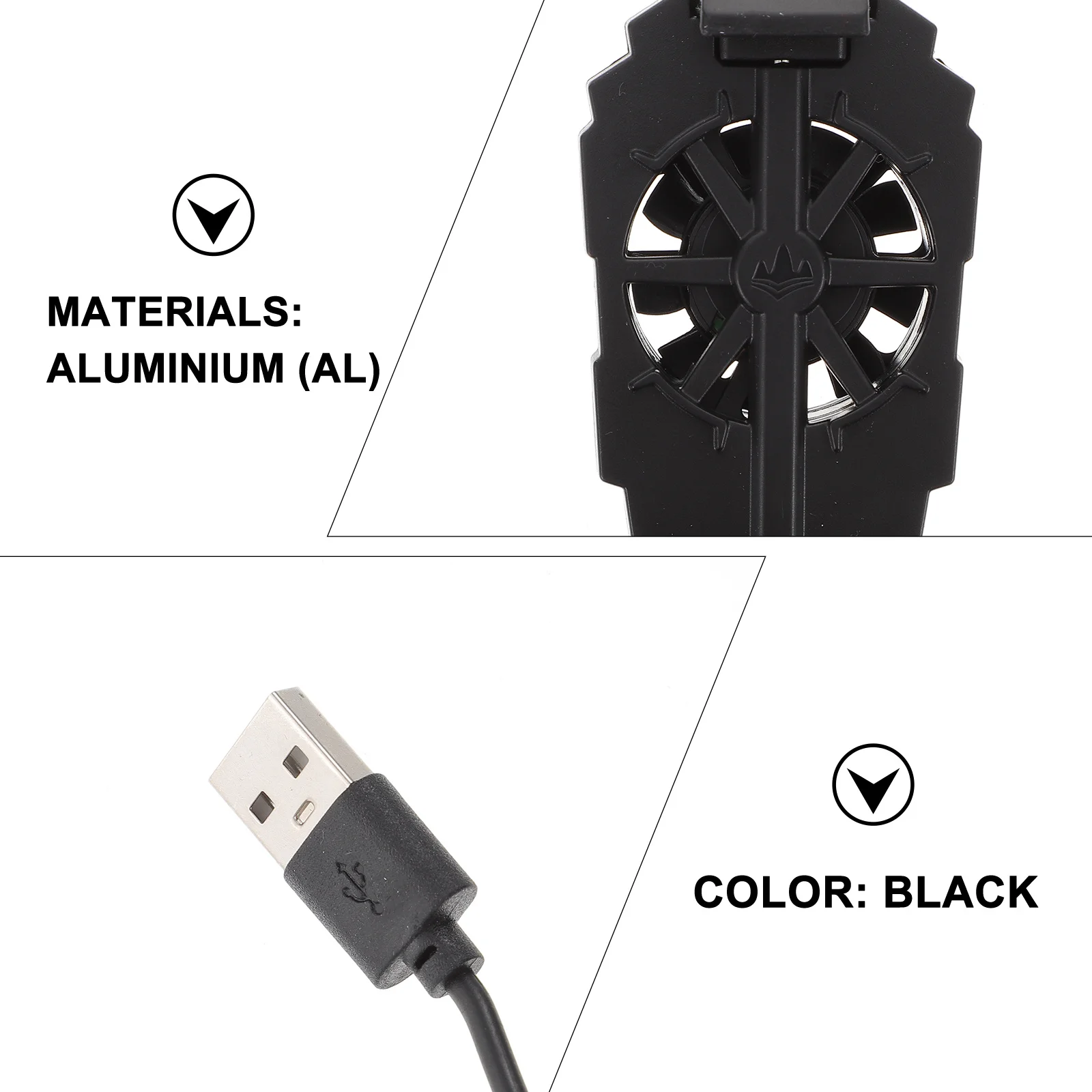 

Cell Phone Cooler 5000Rpm Turbo Cooling Fan Silent Copper Coil 10H Use Phone Cooling Holder Mobile Heat Sink Usb Gadgets