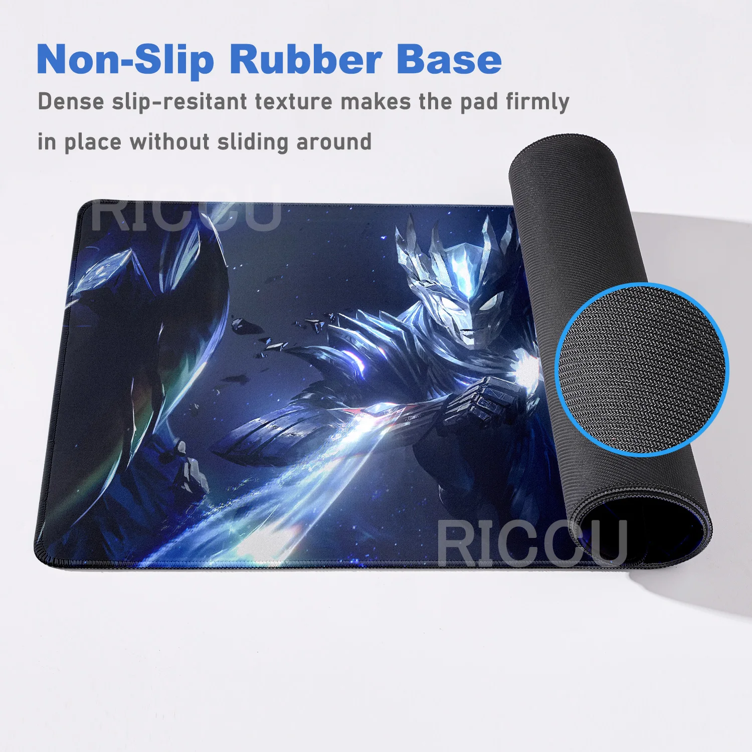 HD U-Ultraman Large Office Computer Desk Mat Table Keyboard Big Mouse Pad Laptop Cushion Non-slip For Teen Girls Bedroom Plammat