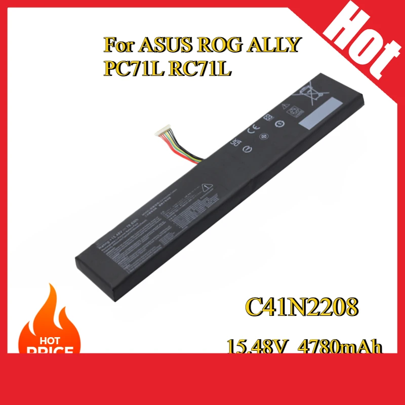 

Новый сменный аккумулятор C41N2208 емкостью модного обновления 74/79,7 Втч для ASUS ROG ALLYRC71L/PC71L