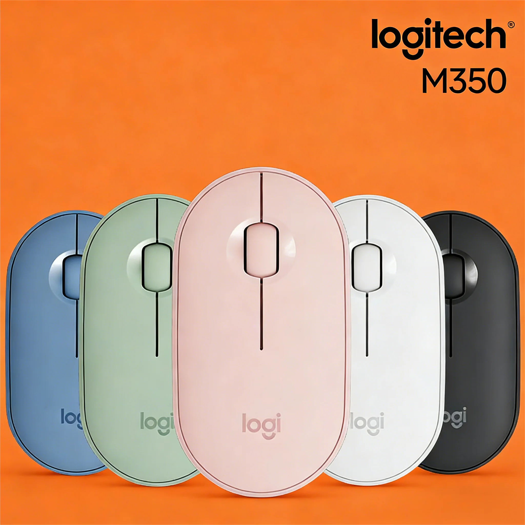 

Беспроводная мышь Pebble M350, двухрежимная Logitech, Bluetooth USB для всех ноутбуков и настольных компьютеров