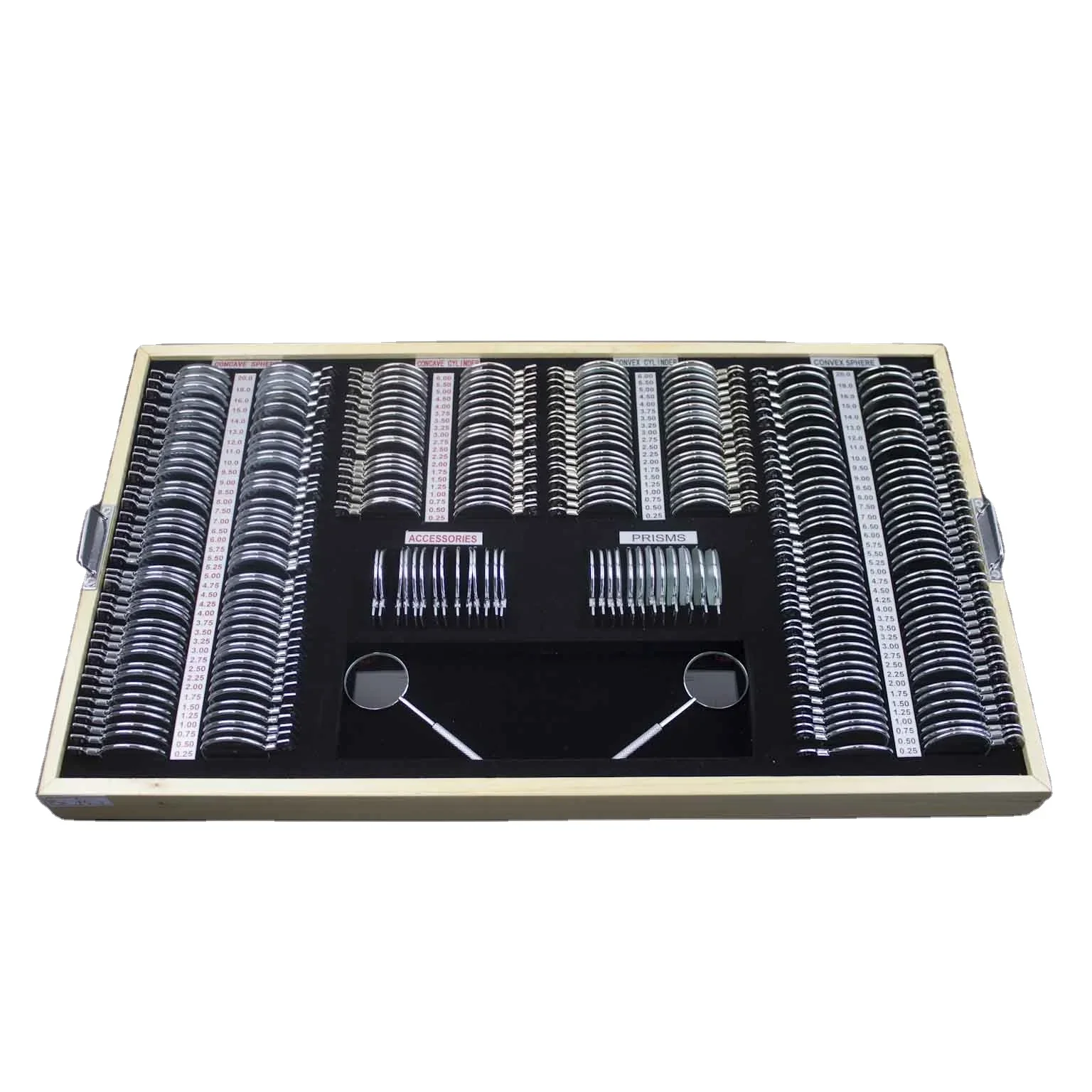 Hot Sale 30% Discount Optical 266Pcs Optical Trial Lens Set Optometry Kit Metal Rim Aluminum Case for Optometry