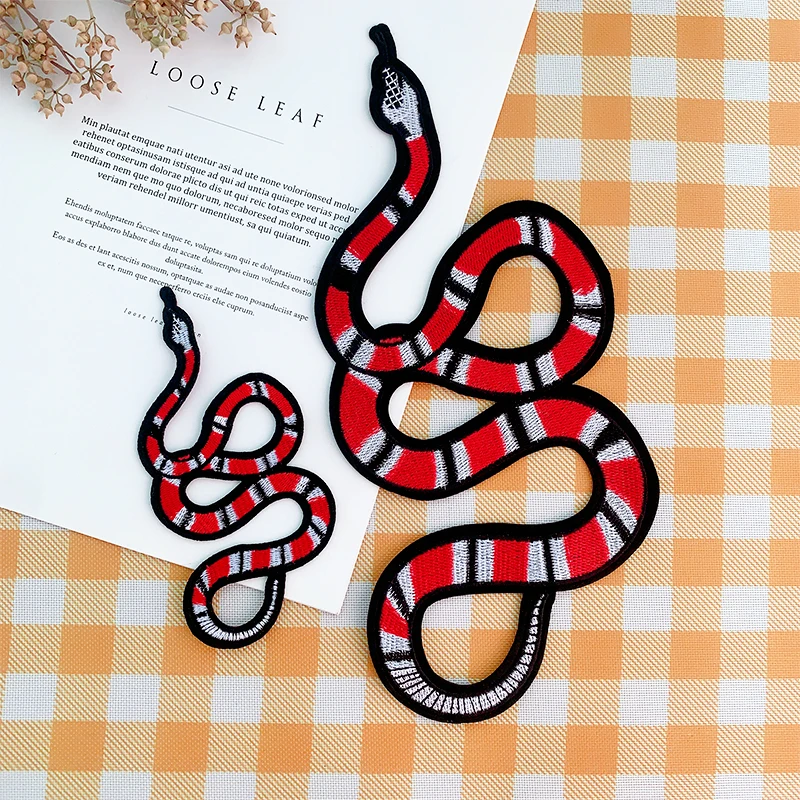 Snake Embroidery Fabric Patch on the Back of Clothes with Large Patch Large Embroidery Patches for Clothes Iron on Patches