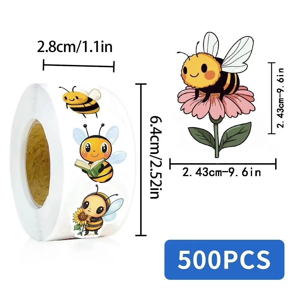 DIY Bee Stickers Bee Self-Adhesive Guitar Sticker Waterproof Decoration Sticker Decor for Water Cup Computer - view 6
