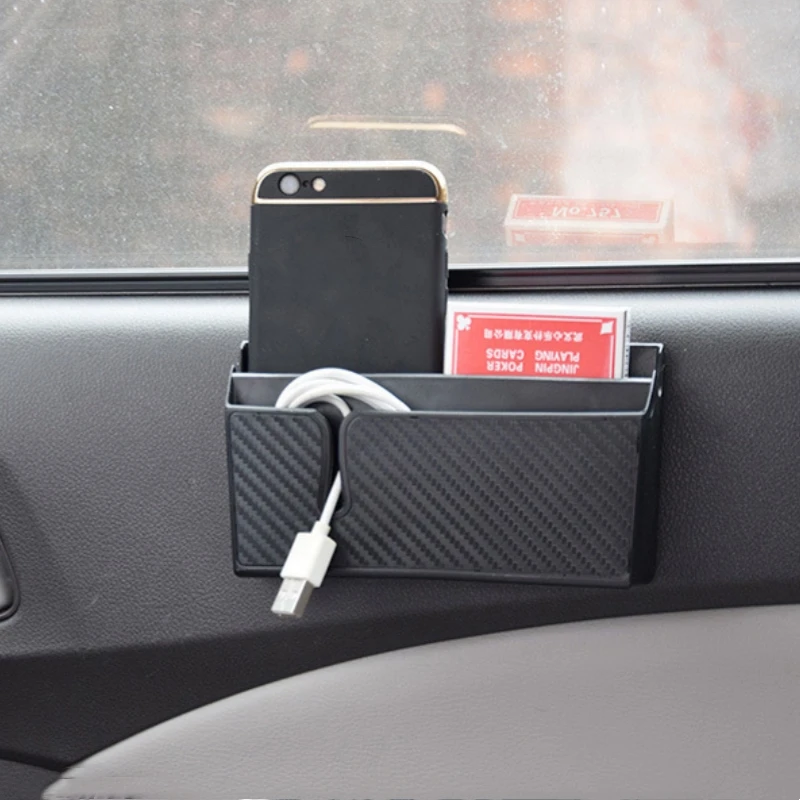

1 шт., органайзер для салона автомобиля, клейкий многофункциональный держатель, органайзер для хранения автомобиля, коробка для мобильного телефона, большая маленькая щелевая коробка