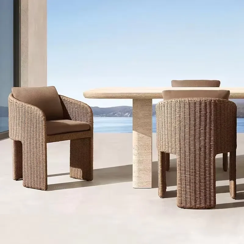 Outdoor Garden Rattan Sofa Combination Chair Factory Supply for Living Room Hotel Use Rattan Garden