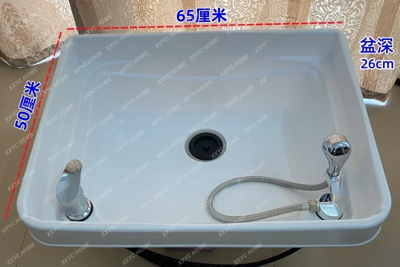 shampoo bed separate shampoo basin water circulation, hair nourishing head treatment basin package Behandelstoel Salon Furniture