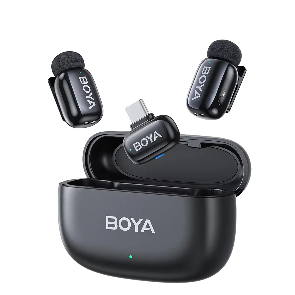 

Миниатюрный беспроводной петличный микрофон BOYA для iPhone, Android-смартфонов, DSLR-камер, записи на YouTube и стриминга