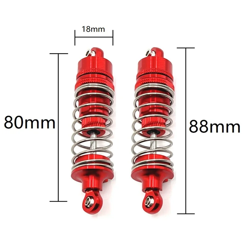 Metal Oil Shock Absorber Damper for Wltoys 104016 104018 1/10 RC Car Upgrade Parts,1