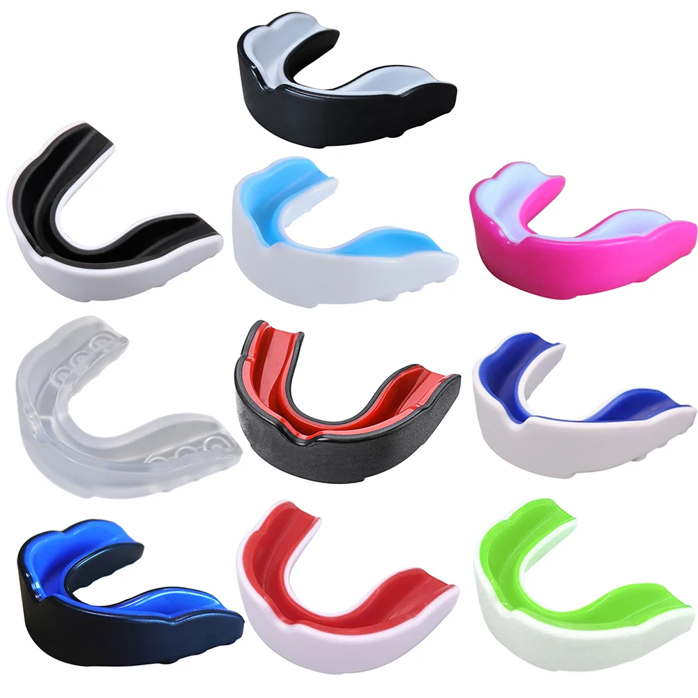 Boxing Gum Shield Mouth Guard Adults Junior Mouth Guard for Football Wrestling Hockey Lacrosse Boxing for Contact Combat Sport
