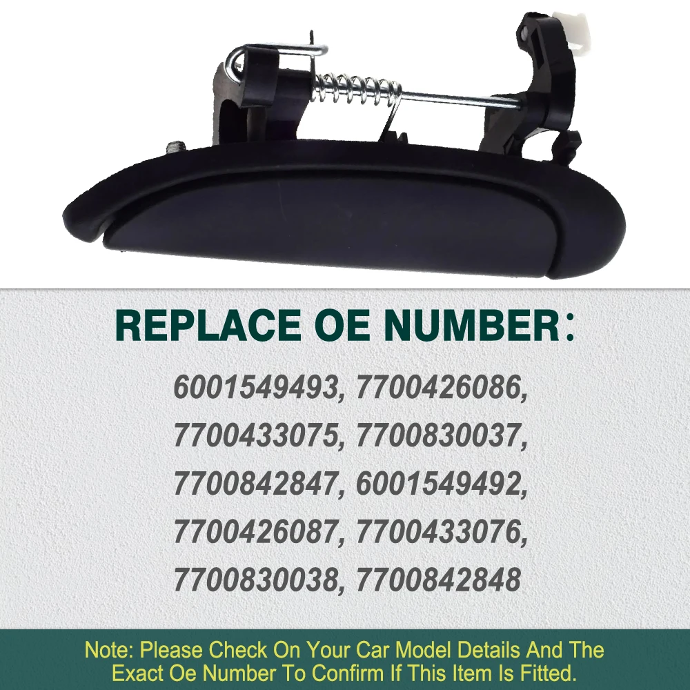 Car Exterior Door Handle Front Rear Left Right  6001549493, 7700426086 For Nissan Platina Renault Megane  Dacia Logan