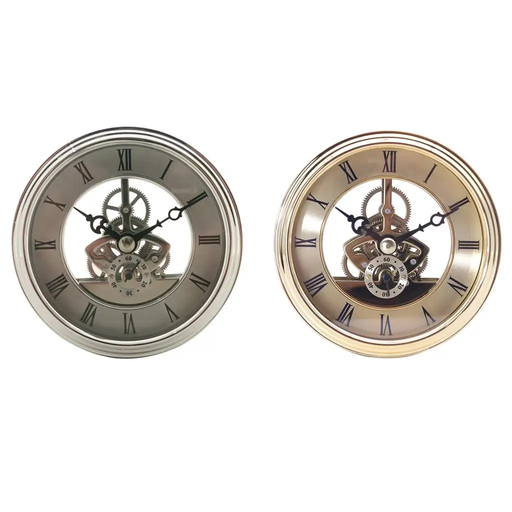 97mm/3.82inch Anniversary Skeleton Clock Movement Insert With Round Dial