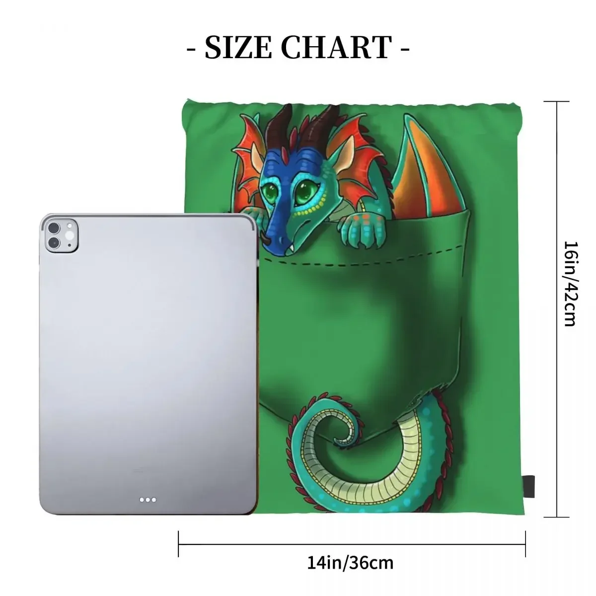 Wings Of Fire - Pocket Glory Dragon Backpacks Multi-function Portable Drawstring Bags Sundries Bag BookBag For Travel Students