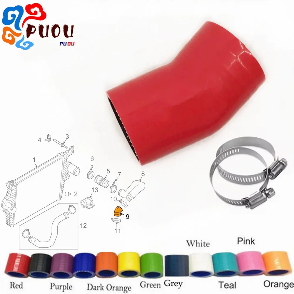 

FIT 05-07 FORD 6.0L DIESEL POWERSTROKE AIR INLET DUCT TURBO SILICONE HOSE