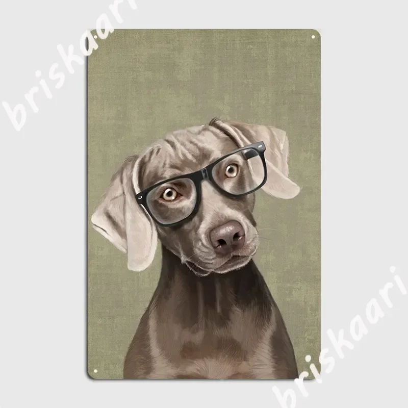 Mr Weimaraner Metal Sign Poster Garage Bar Cave Printing Pub Club Tin Sign Poster