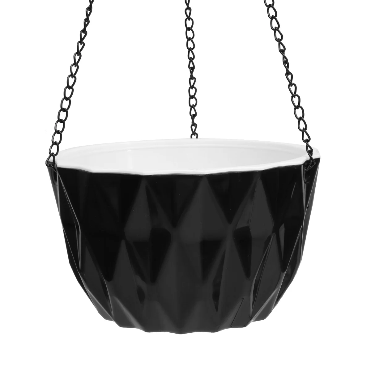 

1pc Plastic Hanging Flower Baskets Wall Mounted Flowerpot Indoor Durable Plant Pot Holder Bowl Water Resistant Block