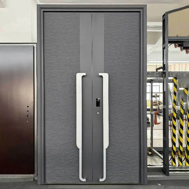 

Entrance, villa door, double door, cast aluminum door, broken bridge system off-axis rural self-built house gat