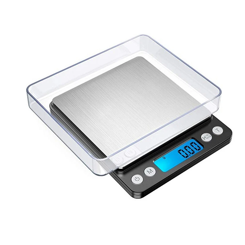 500g x 0.01g Mini Digital Pocket Scale Platform Piece Counting Scale Jewelry Weighing Gold Scale