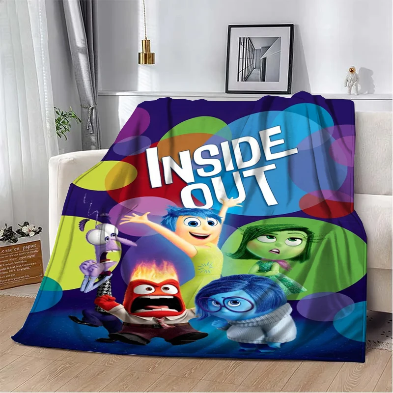 Disney Inside Out Room Warming Decorative Camping Sofa Blanket for Soft Portable Travel Picnic Blanket Gift for Family or Friend