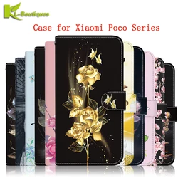 Wallet Card Stand Magnetic Flip Case For Xiaomi PocoM6 4G Poco M6 C65 X6 F6 Pro PocoF6 5G 2024 Coque Etui Leather Phone Cover