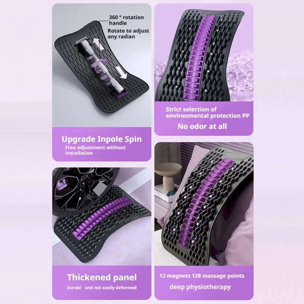 

Lumbar Back Soothing Device Stretch Lumbar Spine Relieve Nerve Compression Magnetic Massage Lumbar Vertebrae Back Corrector