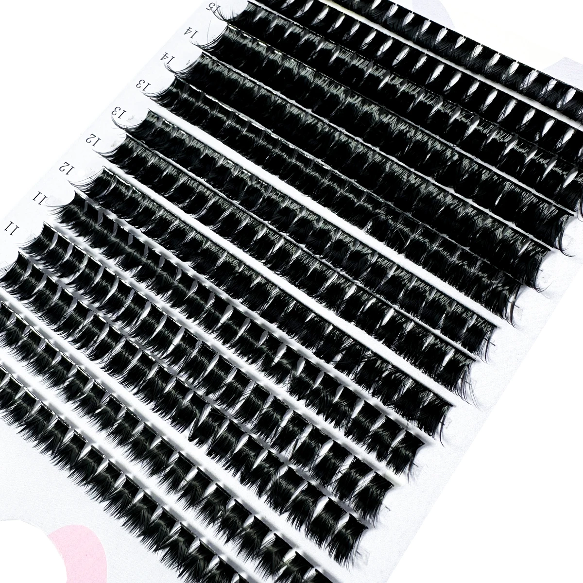 Neue 14 Reihen 280 Cluster 40D Mix 9-16 mm Cluster-Wimpernverlängerung Natürliche dicke gefälschte Wimpern 3D-Streifen Einzelwimpern