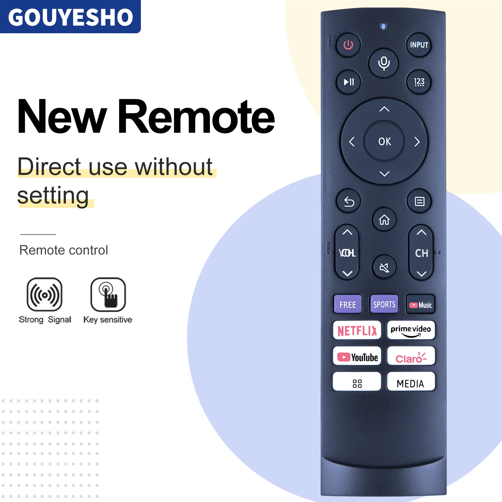 

New Remote Control ERF3G90H For Hisense LCD LED Smart TV No Voice