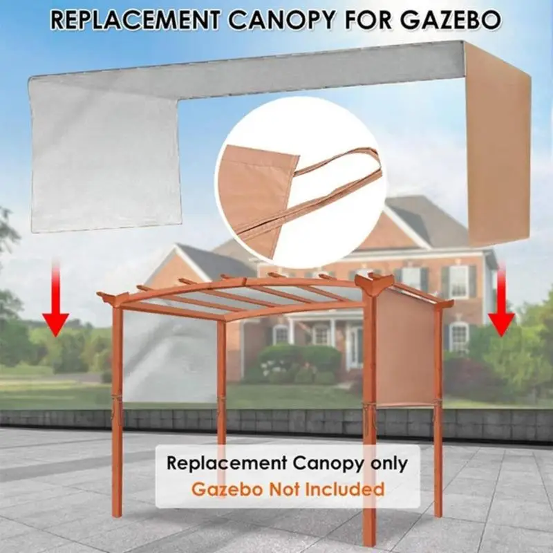 E8BD All Weather Gazebo Canopy Replacement Heat Reflective Reinforced Edges Universal