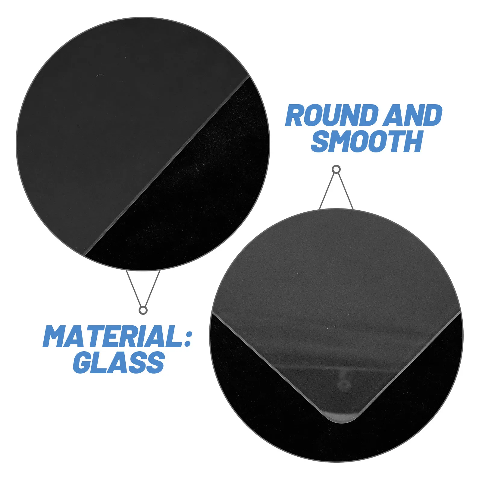 Gaming Glass Mouse Pad Hard Surface Ultra-Flat Design Enhanced Tracking Anti-Slip Base for Fps Office Desktop Mousepad