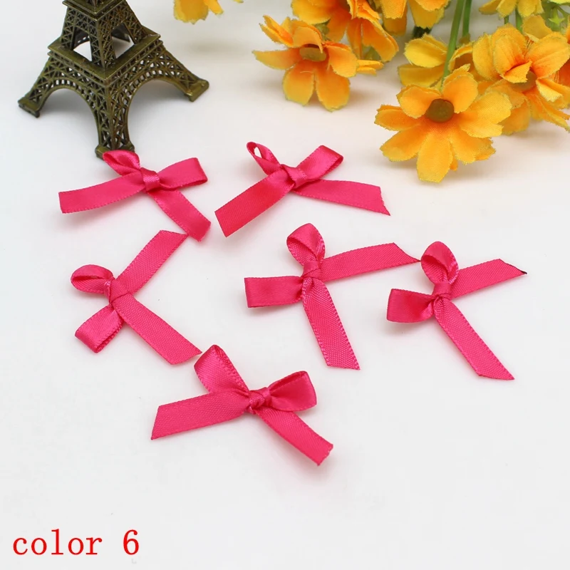 100 Stück oder 200 Stück 20–30 mm Bandschleifen, kleine Größe, Satinband, Schleife, Blume, DIY, Basteln, Blumen, Schleifen, Geschenk, Basteln, Dekoration, Upick – Detail 11