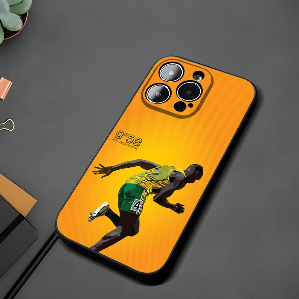 Usain B-Bolt Phone Case For Iphone 15 11 13 14 Pro Max 7 8 Plus X Xr Xs Max Se2020 12mini Cover Case