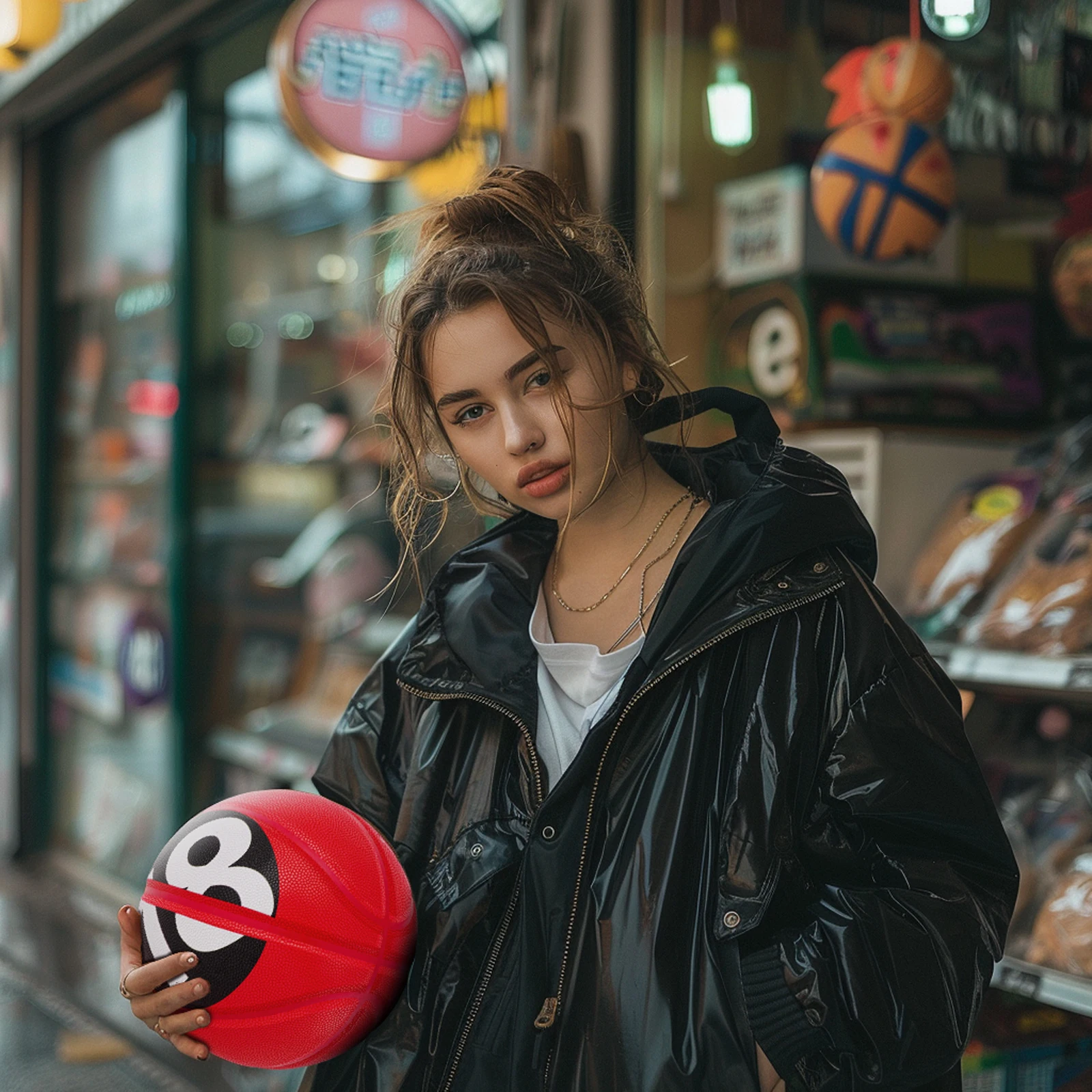 Kuangmi PROHIBIT 18 Streetball, Official Size 7 (29.5"), Training & Games & Competition Basketball,KMBB389