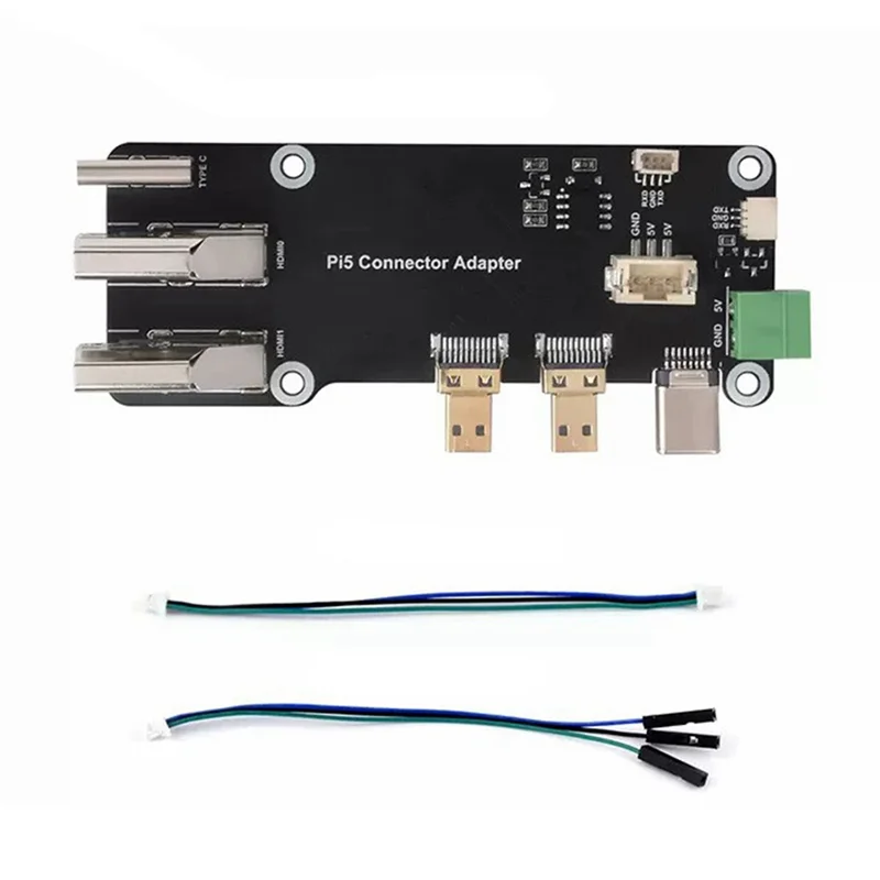 Superba placa adaptadora Micro Compatible con HD para Raspberry Pi 5/4B, compatible con placa de expansión de salidas 4K duales