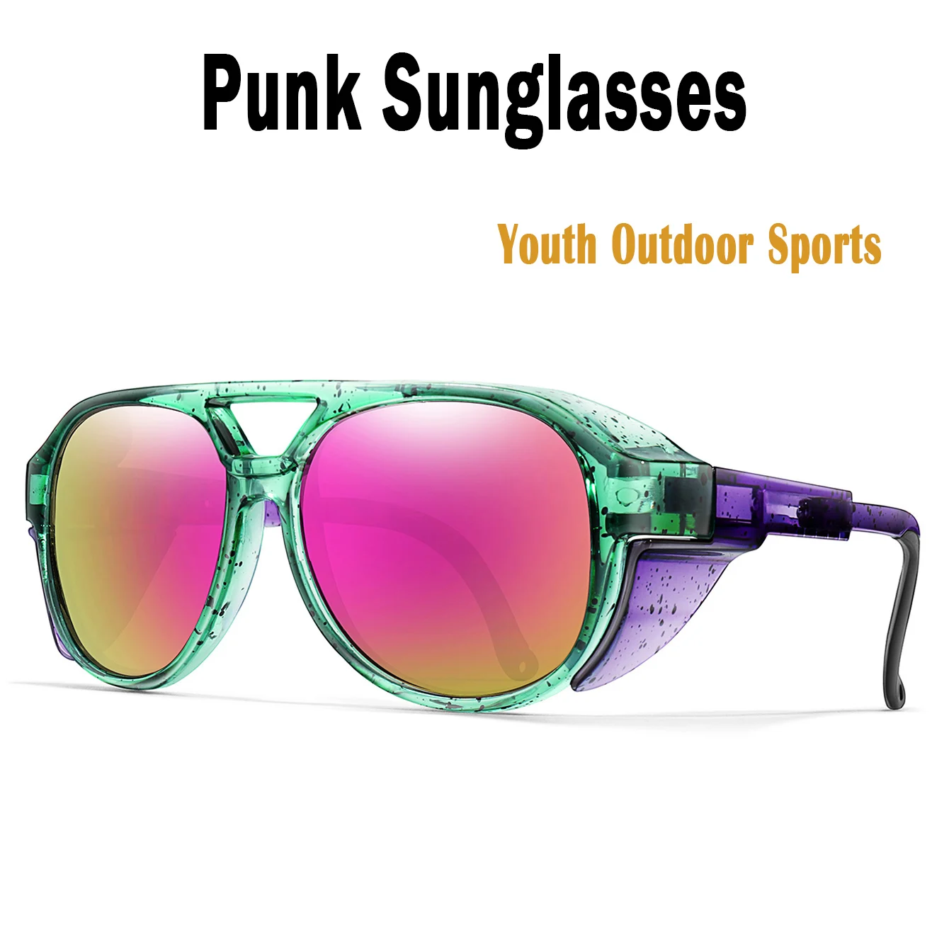 Pits Fashion Punk Sunglasses UV400 Protection Cycling Travel Outdoor Sports Eyewear Cool Party Rave Vipers Unisex Glasses