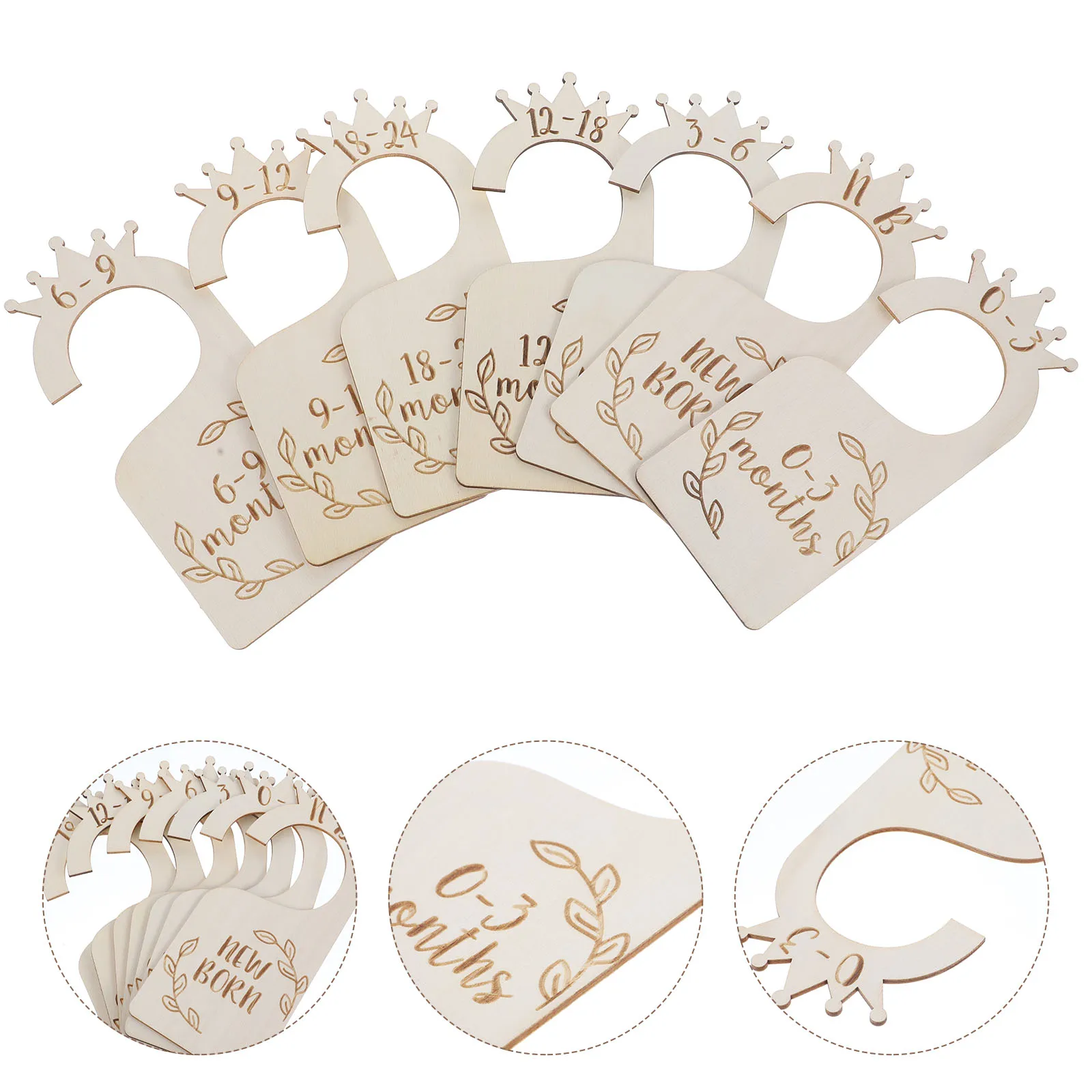 

1 set Creative Baby Closet Dividers 1 Set Infant Wardrobe Organizers Toddler Clothes Size Holders Newborn Closet Divider Storage