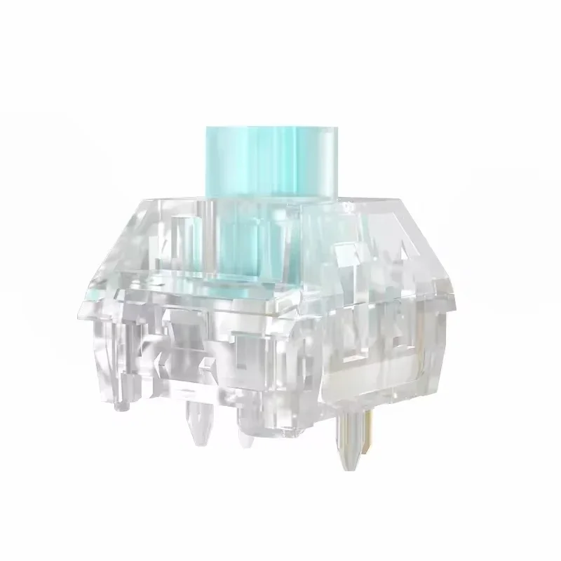 Kailh Box Jellyfish PRO Mechanical Keyboard Switch 5Pin Full Transparent RGB Mechanical Bixia Glaze Mengling Linear Tactile
