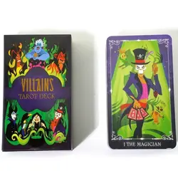 Villains Tarot Deck Oracle Cards Board Games for Fate Divination Party Entertainment Card Games Tarot Cards Villain Tarot