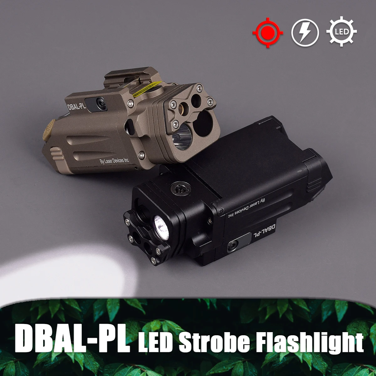 

Tactical DBAL-PL Weapon IR LED Light Red Dot IR Laser Sight Pointer Scout Torch Fit Glock 17 Hunting Constant Strobe Flashlight