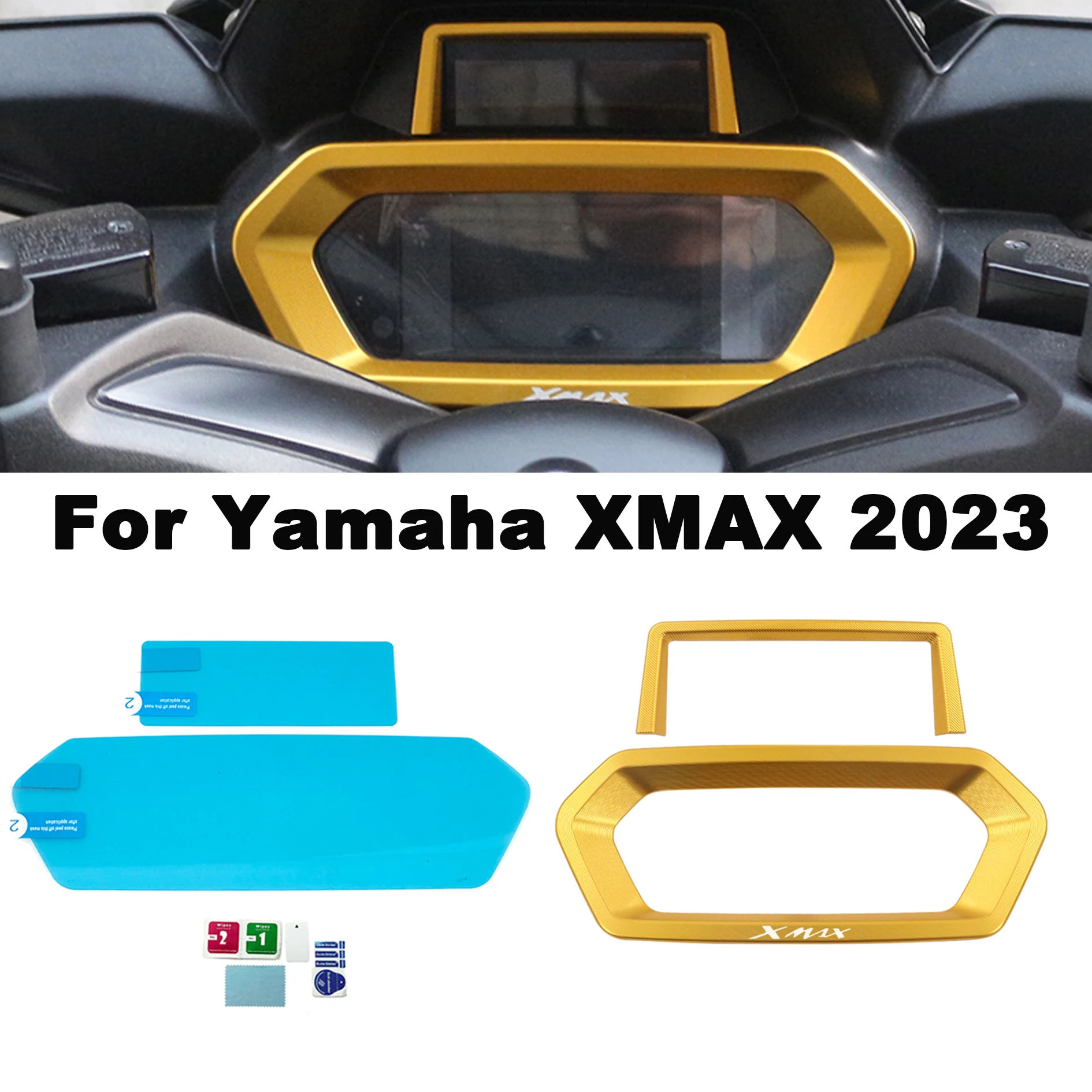 For YAMAHA XMAX 300 XMAX300 2023 Accessories Motorcycle Cluster Scratch  Protection Film cover Screen Protector Dashboard