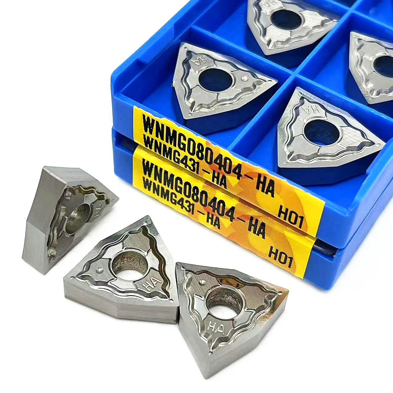 10ชิ้น WNMG080402ฮ่า H01 WNMG080408ฮ่า H01เครื่องตัดอลูมิเนียมภายนอกเครื่องมือกลึงคาร์ไบด์แทรก WNMG080404ฮ่า H01 mesin bubut CNC เครื่องมือ