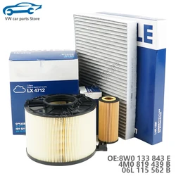 8W0133843E, 4M0819439b, 06L115562B Air conditioner filter, oil filter, air filter set for Q5 A4  A5 A6  A7 Passat B8 Touareg